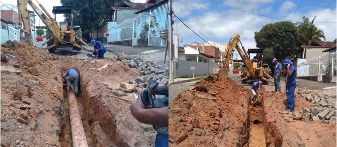 SAAE EM AÇÃO: Obras no Bairro Santa Cruz