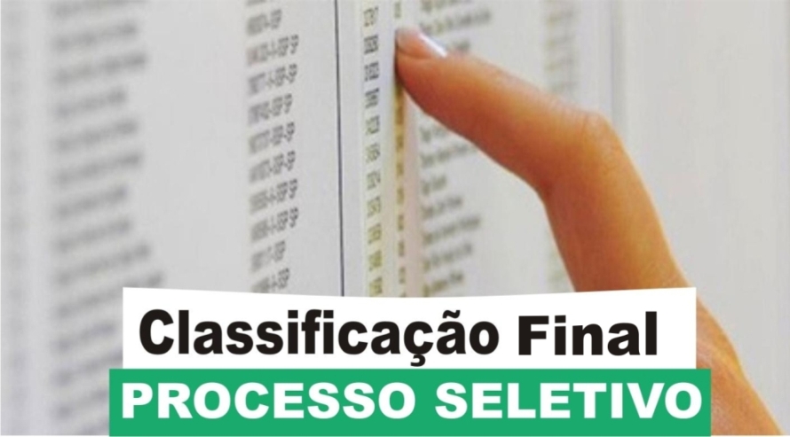 processo seletivo classificacao final